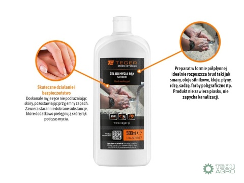Żel do mycia rąk na mokro 500ml / TEGER