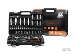 Zestaw kluczy nasadowych 108 szt / TEGER