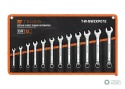 Zestaw kluczy płasko-oczkowych, 7-19 mm, 12 szt, Teger
