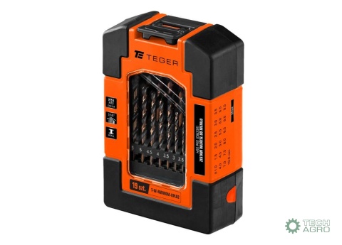 Zestaw wierteł do metalu - HSS PRO (DIN338) (19 SZT.) / TEGER
