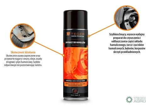 Zmywacz do hamulców 500 ml / TEGER