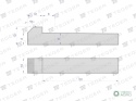 Klin z noskiem 10x8x50 TEGER, (sprzedawane po 5)