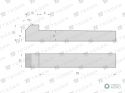 Klin z noskiem 10x8x55 TEGER, (sprzedawane po 5)