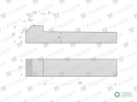 Klin z noskiem 12x8x50 TEGER , (sprzedawane po 5)