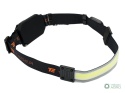 Latarka czołówka, paskowa SOFT LED COB 450lm z funkcją RED z tyłu ładowana USB, Teger