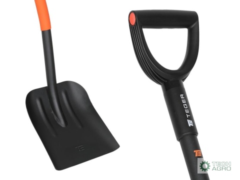 Łopata piaskowa na metalowym trzonku -wzmocniona (240/270/1250mm), TEGER