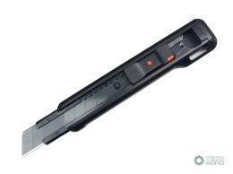 Nożyk łamany, ostrze 18mm ze stali SK2 w obudowie z tworzywa ABS, do prac wykończeniowych warsztatowych pomocniczych, Teger