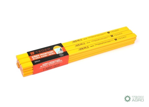 Ołówek przemysłowy - do szkła glazury imetalu / 300mm / TEGER (sprzedawane po 12 szt)