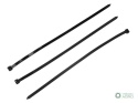 Opaski kablowe -S , opaska kablowa, opaski zaciskowe, tyrytytki, trytytki, 7.5 x 400mm 100 szt w worku czarne odporne na UV, Teg