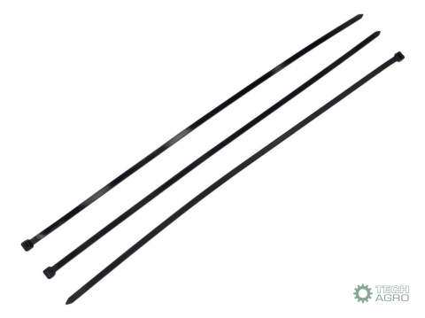 Opaski kablowe, opaska kablowa, opaski zaciskowe, tyrytytki, trytytki, 9.0 x 650mm 100 szt w worku czarne odporne na UV, Teger