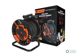 Przedłużacz bębnowy, warsztatowy PROFESSIONAL, 3X1,5mm, IP44, H05RR-F, cert. CE / 30M, Teger