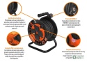 Przedłużacz bębnowy, warsztatowy PROFESSIONAL, 3X2,5mm, IP44, H05RR-F, cert. CE / 20M, Teger