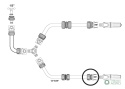 Szybkozłączka, 1/2" - z waterstop, (sprzedawane po 24), Teger