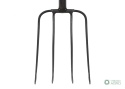 Widły gospodarcze 4-zębne na metalowym trzonku - Extra Long, (dł. 1600 mm), Teger