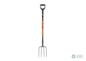 Widły gospodarcze 4-zębne na metalowym trzonku - Standard, (dł. 1250 mm), Teger