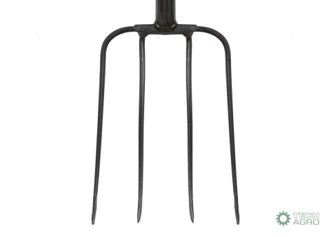 Widły gospodarcze 4-zębne na metalowym trzonku - Standard, (dł. 1250 mm), Teger