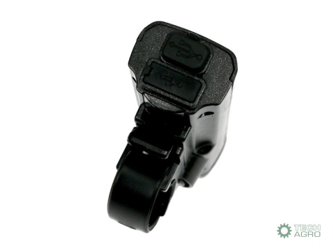 Zestaw lamp rowerowych, latarka LED przednia 2000 mAh i latarka LED tylna 150mAh ładowane USB z klaksonem Teger