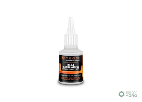 Klej błyskawiczny cyjanoakrylowy - ze szpilką, gęsty, 50G, Teger