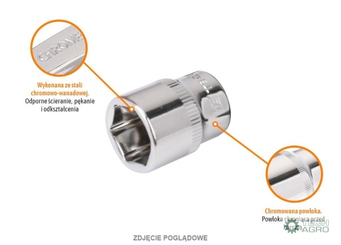 Klucz nasadowy 1/4" sześciokątny 5 mm /TEGER