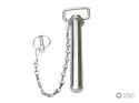 Sworzeń zaczepu z zawleczką i łańcuchem12.7x165x200 TEGER