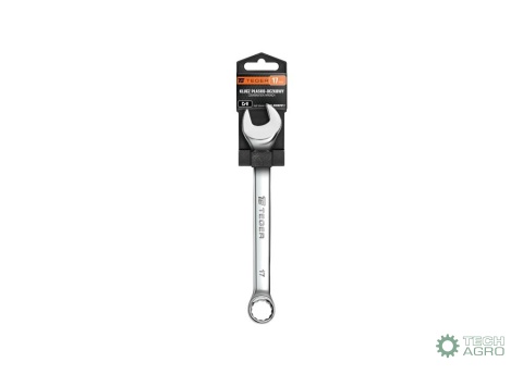 Klucz płasko-oczkowy 17 mm / TEGER