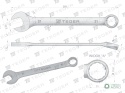 Klucz płasko-oczkowy 21 mm / TEGER
