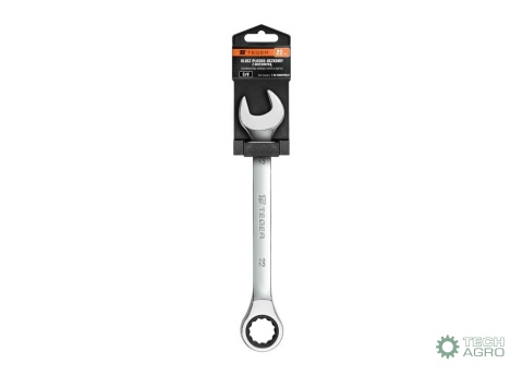 Klucz płasko-oczkowy z grzechotką 22 mm/ TEGER