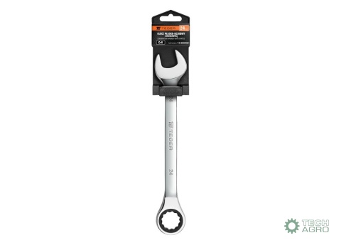 Klucz płasko-oczkowy z grzechotką 24 mm/ TEGER