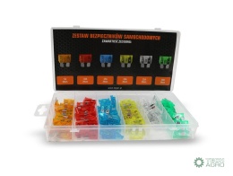 Bezpiecznik, zestaw bezpieczników samochodowych 120szt. TEGER