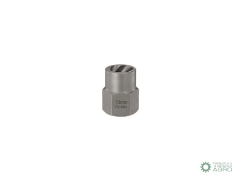 Nasadka do odkręcania uszkodzonych śrubi nakrętek, (13mm) - kute/ stal Cr-Mo, Teger