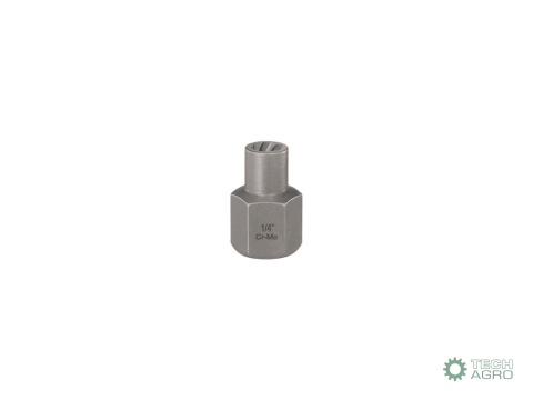 Nasadka do odkręcania uszkodzonych śrubi nakrętek, 1/4" - kute/ stal Cr-Mo, Teger