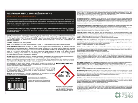 Piana aktywna do mycia samochodów osobowych 5 l - koncentrat, TEGER