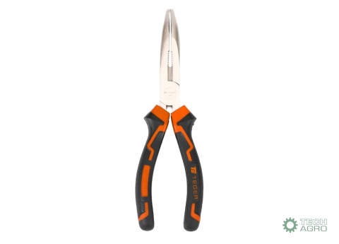 Szczypce wydłużone - odgięte 200 mm / TEGER