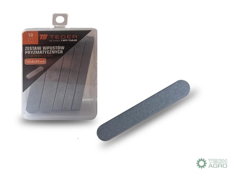 Wpust pryzmatyczny 12x8x80 TEGER, (sprzedawane po 10)