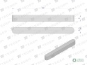 Wpust pryzmatyczny 5x5x50 TEGER, (sprzedawane po 10)