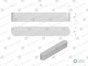 Wpust pryzmatyczny 6x6x40 TEGER, (sprzedawane po 10)