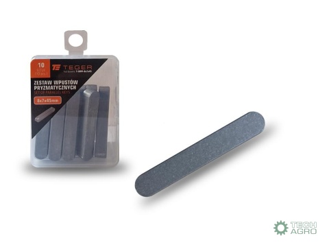 Wpust pryzmatyczny 8x7x45 TEGER, (sprzedawane po 10)