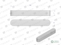 Wpust pryzmatyczny 8x7x50 TEGER, (sprzedawane po 10)