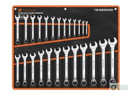 Zestaw kluczy płasko-oczkowych, 7-32 mm, 25 szt, Teger