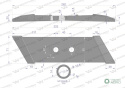 Dłuto. nakładka lemiesza lewa zamiennik Kverneland stal borowa Napawane WARYŃSKI