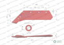 Eurolemiesz lewy 16" z dłutem zastosowanie Kverneland Pług stal borowa WARYŃSKI