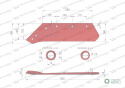 Eurolemiesz lewy 16" zastosowanie Kverneland Pług stal borowa WARYŃSKI