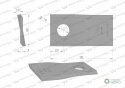 Nóż, nożyk kosiarka 96X48X4X19 lewy zastosowanie 01466900 Krone WARYŃSKI ( sprzedawane po 25 )