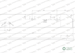 Płoza długa prawa zastosowanie Kverneland stal borowa WARYŃSKI