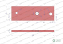 Płyta pośrednia lewa zastosowanie Kverneland stal borowa WARYŃSKI