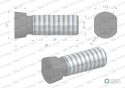 ŚRUBA KPL.OVAL 12X38 MM 12.9 KV WARYŃSKI