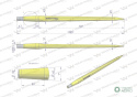 Ząb ładowacza CIĘŻKI uniwersalny prosty L- 780 mm Tur na tuleję W-5791200 WARYŃSKI