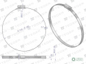 Opaska zaciskowa 140-160 ślimakowa (obejma W2 - stal nierdzewna) szerkość 9mm TEGER ( sprzedawane po 10 )