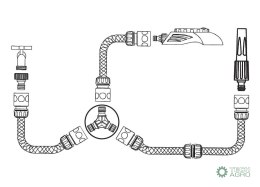 Złączka do węża - 3-drożna / TEGER