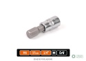 Klucz nasadowy 1/4" z bitem HEX 37 mm/H6 /TEGER